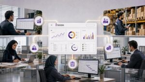 کپارچگی-اطلاعات-فروش،-انبار،-مالی،-CRM-و-پروژه-در-سیستم